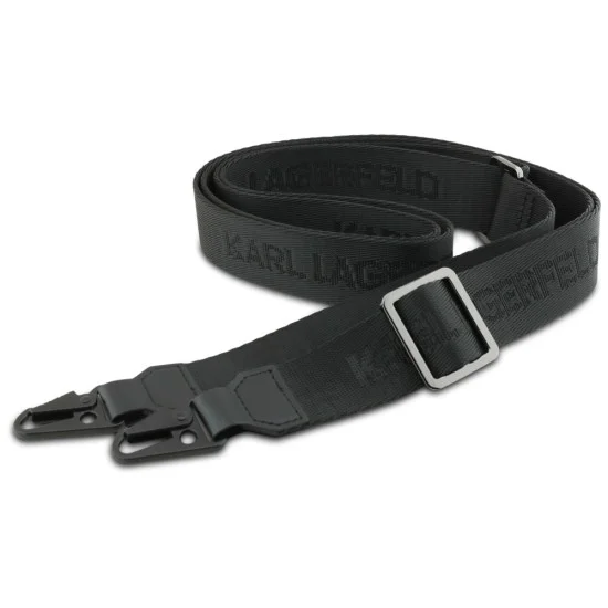 Калъф за телефон за iPhone 18 Pro / iPhone 17 Pro Saffiano K&C Metal Pin Crossbody (KLHCP18LSAKCPBK) - Karl Lagerfeld - Черен