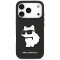 Калъф за телефон за iPhone 18 Pro / iPhone 17 Pro Saffiano Mono Patch Choupette (KLHCP18LSAKHPCK) - Karl Lagerfeld - Черен