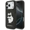 Калъф за телефон за iPhone 18 Pro / iPhone 17 Pro Saffiano Mono Patch Choupette (KLHCP18LSAKHPCK) - Karl Lagerfeld - Черен