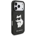 Калъф за телефон за iPhone 18 Pro / iPhone 17 Pro Saffiano Mono Patch Choupette (KLHCP18LSAKHPCK) - Karl Lagerfeld - Черен