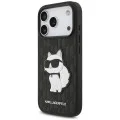 Калъф за телефон за iPhone 18 Pro / iPhone 17 Pro Saffiano Mono Patch Choupette (KLHCP18LSAKHPCK) - Karl Lagerfeld - Черен