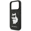 Калъф за телефон за iPhone 18 Pro / iPhone 17 Pro Saffiano Mono Patch Choupette (KLHCP18LSAKHPCK) - Karl Lagerfeld - Черен