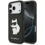Калъф за телефон за iPhone 18 Pro / iPhone 17 Pro Saffiano Mono Patch Choupette (KLHCP18LSAKHPCK) - Karl Lagerfeld - Черен