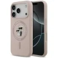 Калъф за телефон за iPhone 18 Pro / iPhone 17 Pro Silicone KC Body Ring MagSafe (KLHMP18LSCMKCRHP) - Karl Lagerfeld - Розов