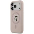 Калъф за телефон за iPhone 18 Pro / iPhone 17 Pro Silicone KC Body Ring MagSafe (KLHMP18LSCMKCRHP) - Karl Lagerfeld - Розов
