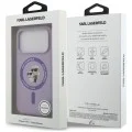Калъф за телефон за iPhone 18 Pro / iPhone 17 Pro Silicone KC Body Ring MagSafe (KLHMP18LSCMKCRHU) - Karl Lagerfeld - Лилав