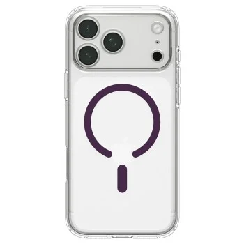 Калъф за телефон за iPhone 18 Pro / iPhone 17 Pro Ultra Hybrid MagSafe (ACS12335) - Spigen - Прозрачен / Тъмна череша