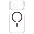 Калъф за телефон за iPhone 18 Pro / iPhone 17 Pro Ultra Hybrid MagSafe (ACS12335) - Spigen - Прозрачен / Тъмна череша