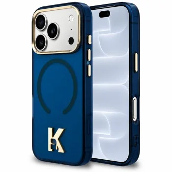 Калъф за телефон за iPhone 18 Pro / iPhone 17 Pro IML K Head Logo MagSafe (KLHMP18L5HTMKHDB) - Karl Lagerfeld - Син