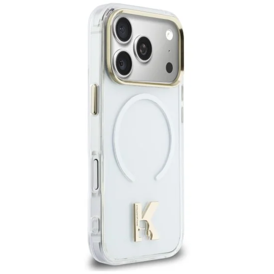 Калъф за телефон за iPhone 18 Pro / iPhone 17 Pro IML K Head Logo MagSafe (KLHMP18L5HTMKHDH) - Karl Lagerfeld - Прозрачен