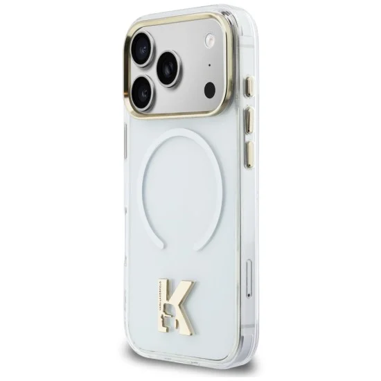 Калъф за телефон за iPhone 18 Pro / iPhone 17 Pro IML K Head Logo MagSafe (KLHMP18L5HTMKHDH) - Karl Lagerfeld - Прозрачен