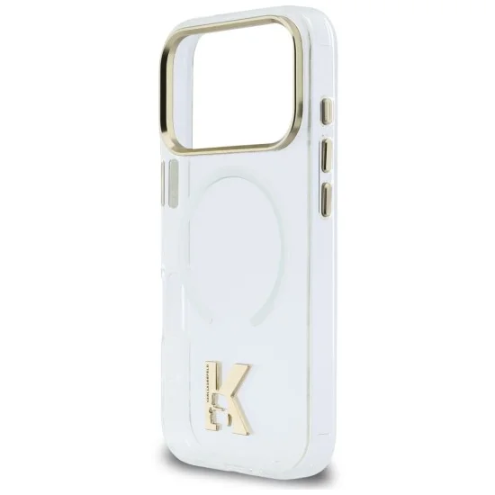 Калъф за телефон за iPhone 18 Pro / iPhone 17 Pro IML K Head Logo MagSafe (KLHMP18L5HTMKHDH) - Karl Lagerfeld - Прозрачен