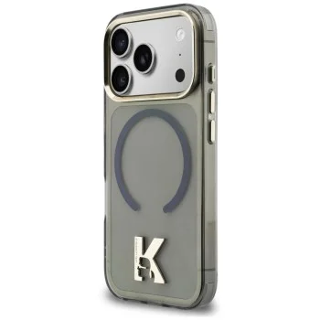 Калъф за телефон за iPhone 18 Pro / iPhone 17 Pro IML K Head Logo MagSafe (KLHMP18L5HTMKHDK) - Karl Lagerfeld - Черен