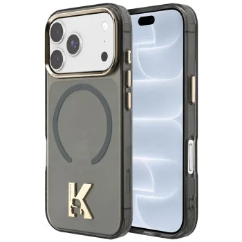 Калъф за телефон за iPhone 18 Pro / iPhone 17 Pro IML K Head Logo MagSafe (KLHMP18L5HTMKHDK) - Karl Lagerfeld - Черен