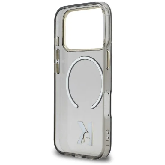 Калъф за телефон за iPhone 18 Pro / iPhone 17 Pro IML K Head Logo MagSafe (KLHMP18L5HTMKHDK) - Karl Lagerfeld - Черен