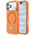 Калъф за телефон за iPhone 18 Pro / iPhone 17 Pro IML K Head Logo MagSafe (KLHMP18L5HTMKHDO) - Karl Lagerfeld - Оранжев