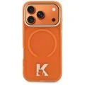 Калъф за телефон за iPhone 18 Pro / iPhone 17 Pro IML K Head Logo MagSafe (KLHMP18L5HTMKHDO) - Karl Lagerfeld - Оранжев