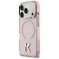 Калъф за телефон за iPhone 18 Pro / iPhone 17 Pro IML K Head Logo MagSafe (KLHMP18L5HTMKHDP) - Karl Lagerfeld - Розов