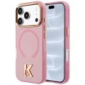 Калъф за телефон за iPhone 18 Pro / iPhone 17 Pro IML K Head Logo MagSafe (KLHMP18L5HTMKHDP) - Karl Lagerfeld - Розов