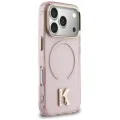 Калъф за телефон за iPhone 18 Pro / iPhone 17 Pro IML K Head Logo MagSafe (KLHMP18L5HTMKHDP) - Karl Lagerfeld - Розов