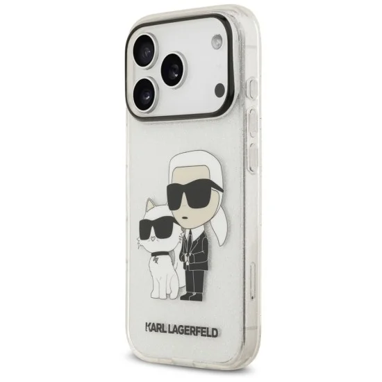 Калъф за телефон за iPhone 18 Pro / iPhone 17 Pro IML NFT Glitter K&C (KLHCP18LHNKCTGT) - Karl Lagerfeld - Прозрачен