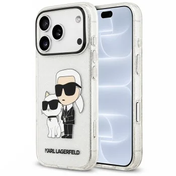 Калъф за телефон за iPhone 18 Pro / iPhone 17 Pro IML NFT Glitter K&C (KLHCP18LHNKCTGT) - Karl Lagerfeld - Прозрачен