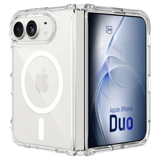 Калъф за телефон за iPhone Duo Armor MagCase - 3mk - Прозрачен