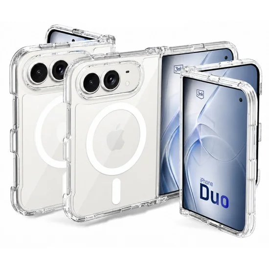 Калъф за телефон за iPhone Duo Armor MagCase - 3mk - Прозрачен