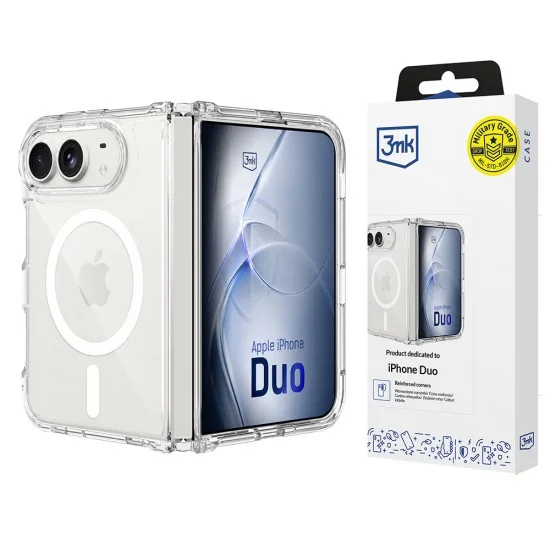 Калъф за телефон за iPhone Duo Armor MagCase - 3mk - Прозрачен
