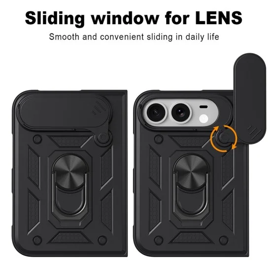 Калъф за телефон за iPhone Duo CamShield Series - Techsuit - Черен