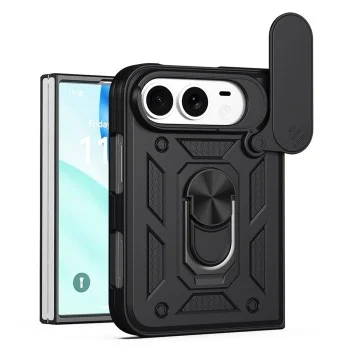 Калъф за телефон за iPhone Duo CamShield Series - Techsuit - Черен
