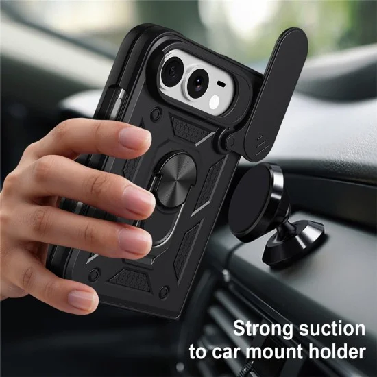 Калъф за телефон за iPhone Duo CamShield Series - Techsuit - Черен
