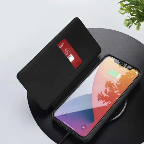 Калъф тип тефтер за Motorola Edge 70 - Techsuit Magskin Book - Черен