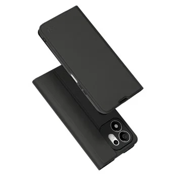 Калъф тип тефтер за Honor 600 Smart Magskin Book (Long Blitz Cutout) - Techsuit - Черен