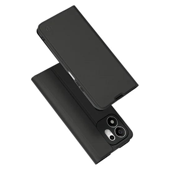 Калъф тип тефтер за Honor 600 Smart Magskin Book (Long Blitz Cutout) - Techsuit - Черен
