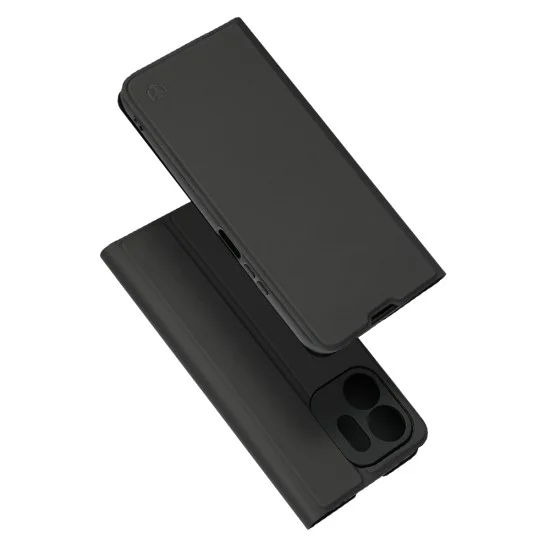 Калъф тип тефтер за Honor 600 Smart Magskin Book (Long Blitz Cutout) - Techsuit - Черен