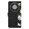 Калъф тип тефтер за Honor Magic8 Lite - Techsuit FlipCraft - Flowers of the Dawn
