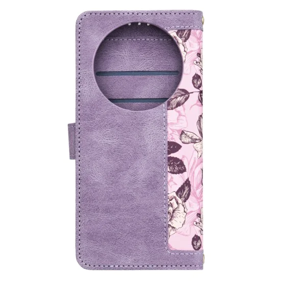 Калъф тип тефтер за Honor Magic8 Lite - Techsuit FlipCraft - Mysterious Purple