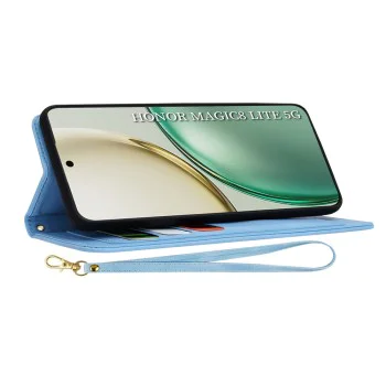 Калъф тип тефтер за Honor Magic8 Lite - Techsuit FlipCraft - Vibrant Blue