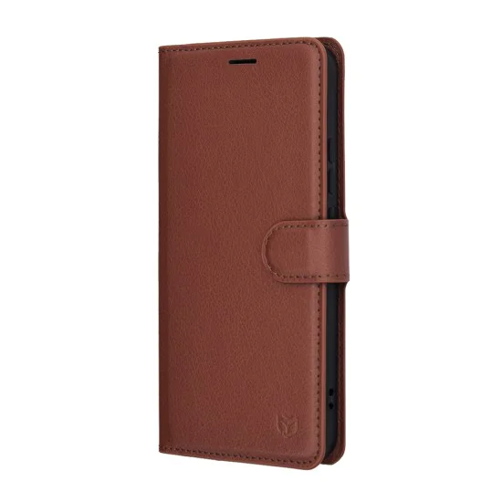 Калъф тип тефтер за Honor Magic8 Lite - Techsuit Leather Folio - Кафяв