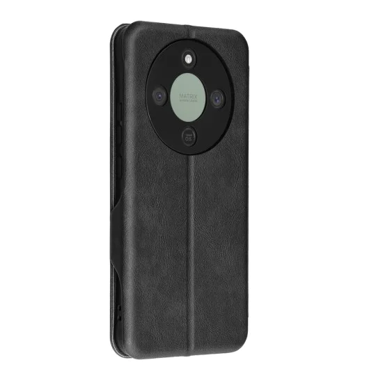 Калъф тип тефтер за Honor Magic8 Lite - Techsuit Safe Wallet Plus - Черен