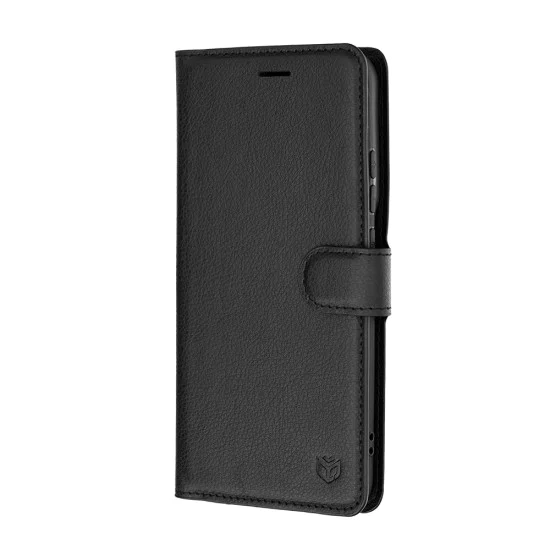 Калъф тип тефтер за Motorola Edge 70 Pro - Leather Folio - Techsuit - Черен