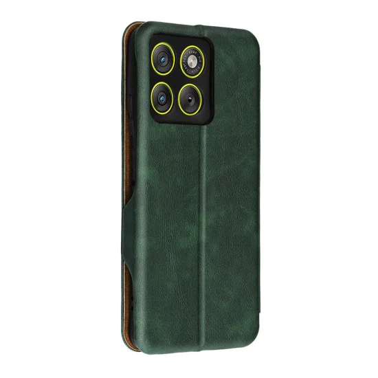 Калъф тип тефтер за Motorola Edge 70 - Techsuit Safe Wallet Plus - Зелен