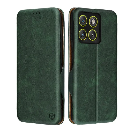 Калъф тип тефтер за Motorola Edge 70 - Techsuit Safe Wallet Plus - Зелен