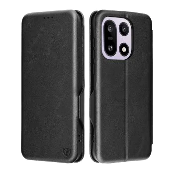 Калъф тип тефтер за OnePlus 15 - Techsuit Safe Wallet Plus - Черен