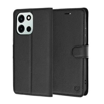 Калъф тип тефтер за OnePlus Nord 6 - Leather Folio - Techsuit - Черен