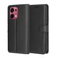 Калъф тип тефтер за Oppo A6 Pro 4G / 5G - Techsuit Leather Folio - Черен