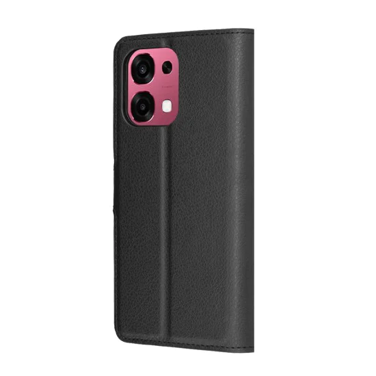 Калъф тип тефтер за Oppo A6 Pro 4G / 5G - Techsuit Leather Folio - Черен