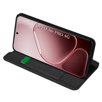 Калъф тип тефтер за Oppo A6 Pro 4G / 5G - Techsuit Magskin Book - Черен