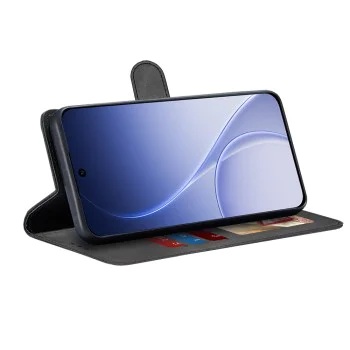 Калъф тип тефтер за Oppo Reno15 F / Reno15 FS 5G - Techsuit Diary Book - Черен